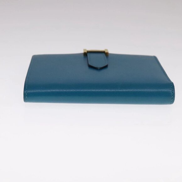 HERMES Bearn Compact Wallet Leather Blue Auth 108926 - Picture 7 of 16
